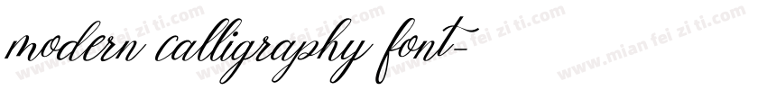 modern calligraphy font字体转换